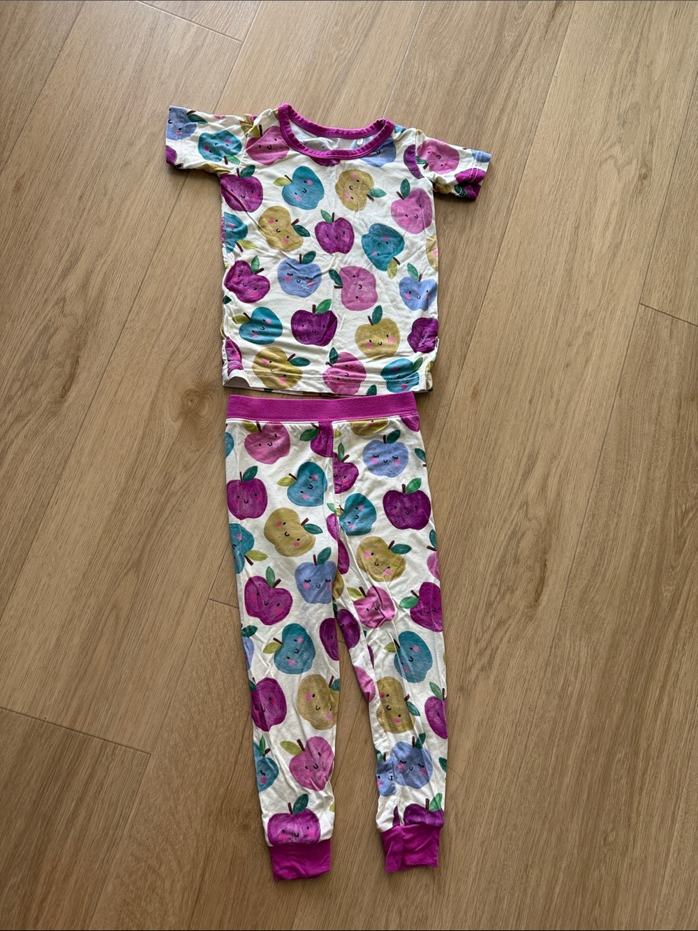 Little Sleepies Berry Apple of My Eye - Two Piece Short Sleeve Pajama Set